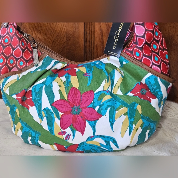 Tignanello Vibrant Floral Hobo Bag - Picture 3 of 12